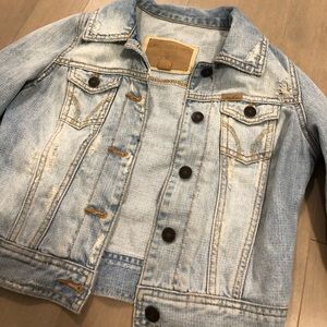Cropped jean jacket